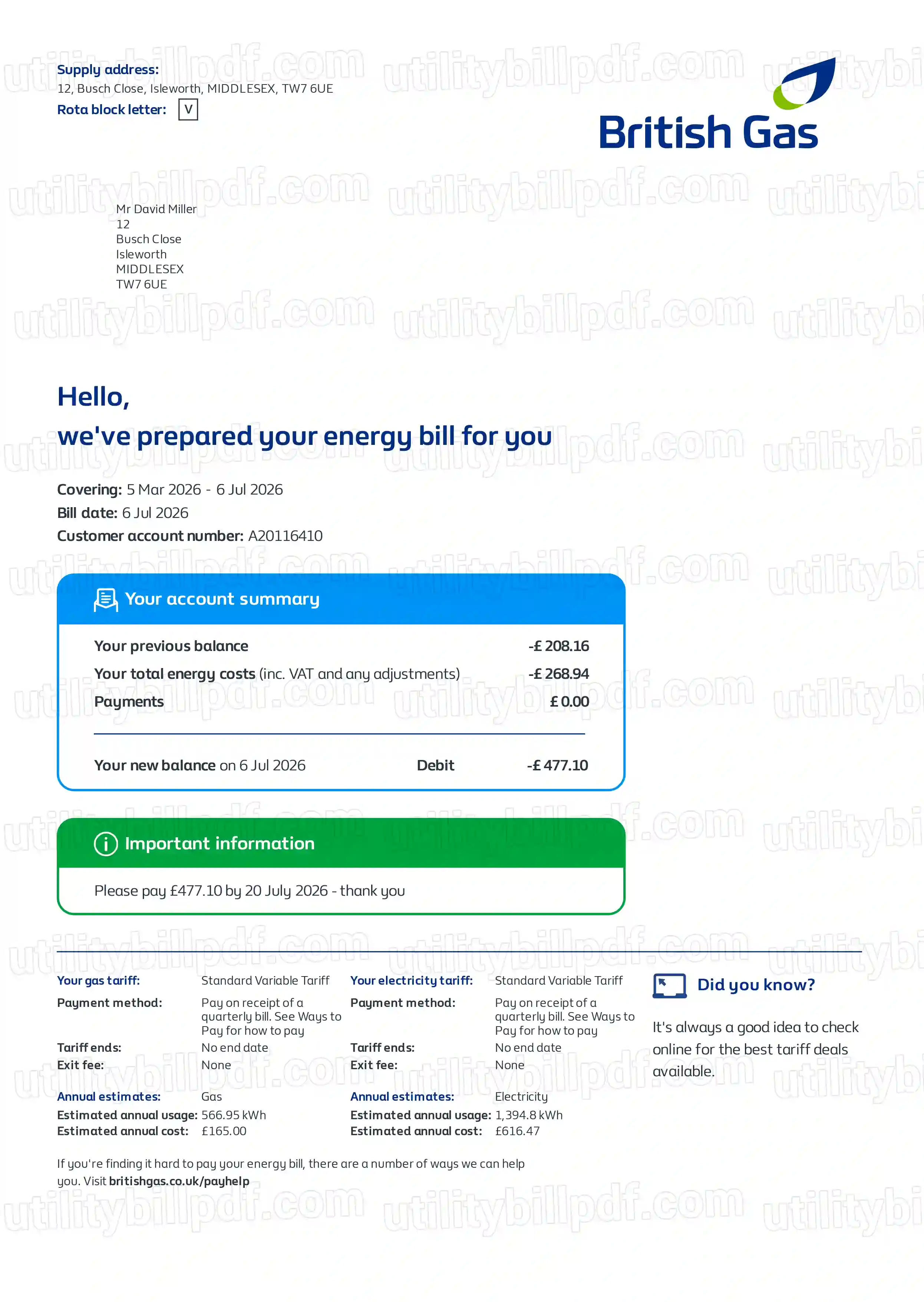 British gas